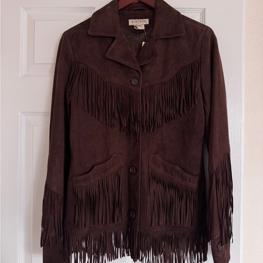 NWT Stetson Fringe Suede Jacket - Picture 3 of 11